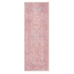 Ruggable Bridgerton Debutante's Dream Rose Washable Runner Rug 2.5' x 7’ w/ Pad